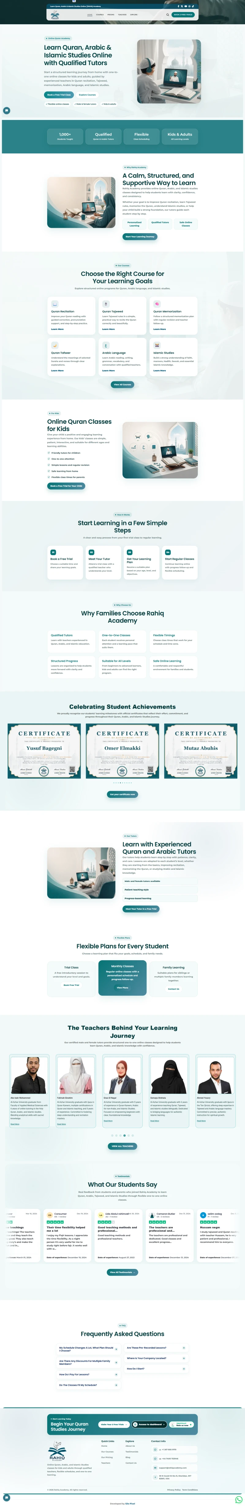 Rahiq Academy | Quran, Arabic & Islamic Studies