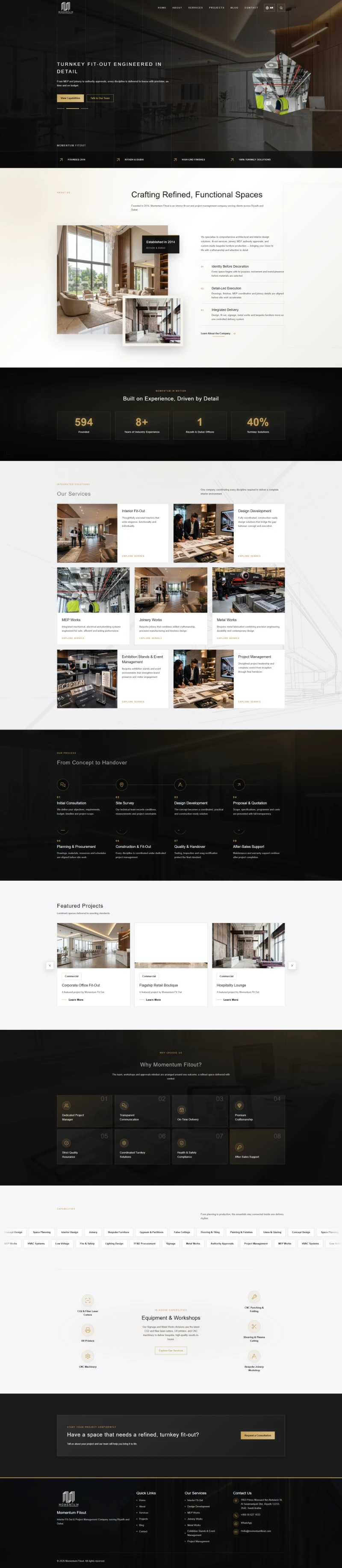 Momentum Fitout | Interior Design & Turnkey Fitout
